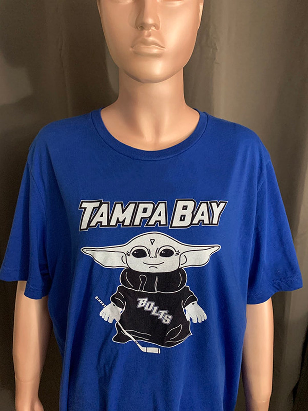 Tshirt Tampa Bay Lightning Baby Yoda Bleu Tshirt Lightning Etsy France