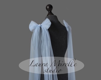 Lazos de tul para novias para los hombros