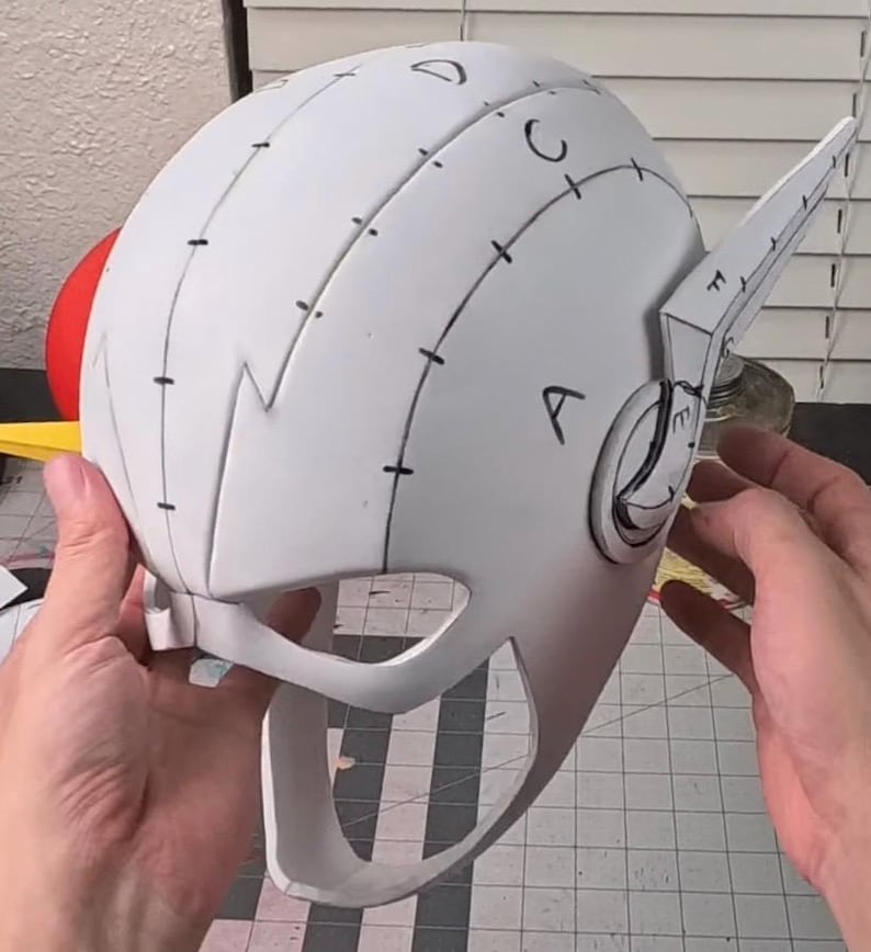 Speedster Tutorials TEMPLATE – Speedster Superhero Foam Mask | EVA Foam DIY Pattern + Full ...