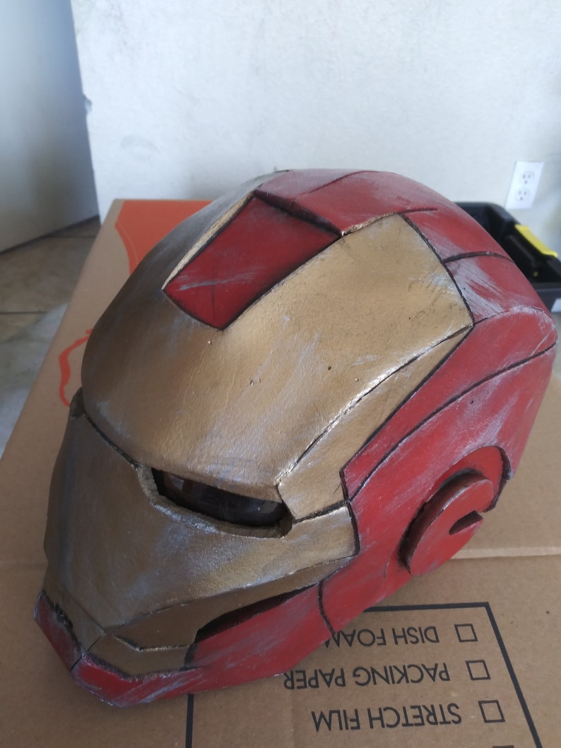 Handmade wearable Iron Man Helmet EVA foam Cosplay Ironman Etsy.de