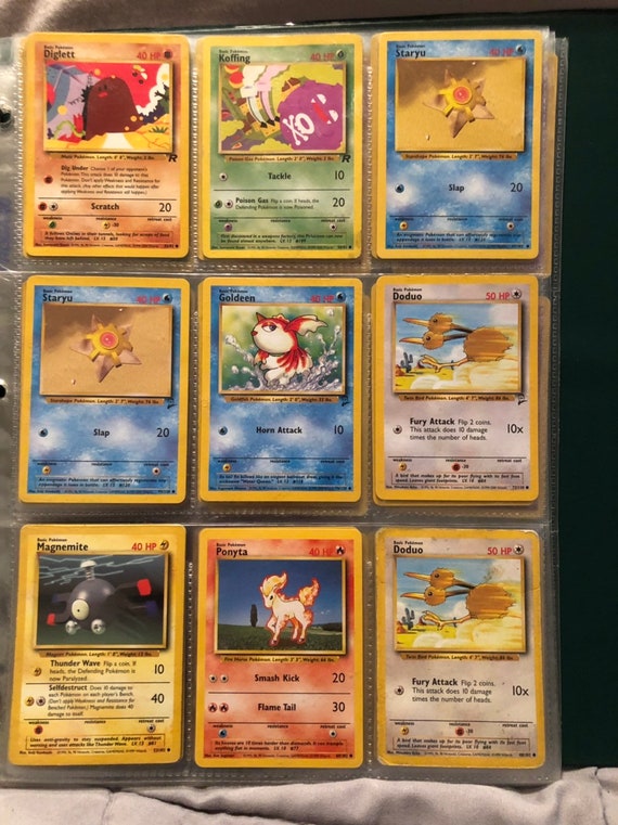 Pokémon Cards From the 90s 1995,96,98. binder 1 