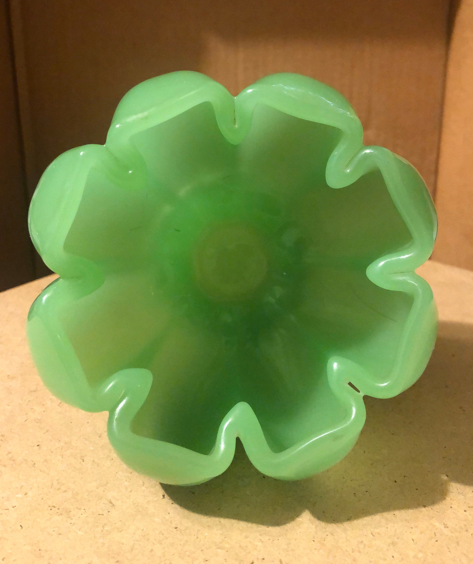Jade Bowl Green Glass Jadeite Etsy