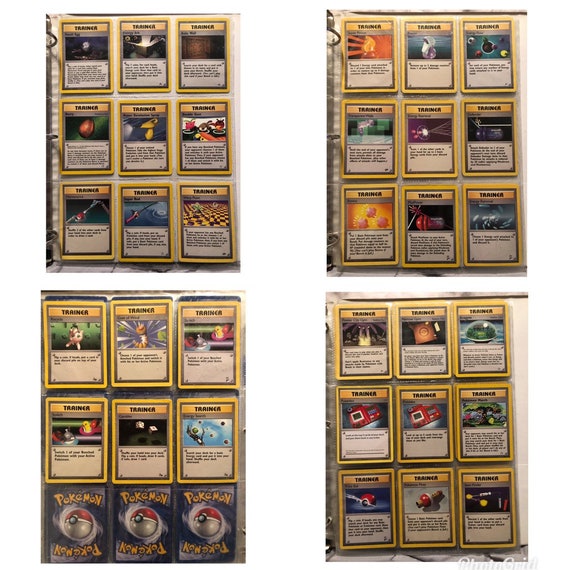 pokemon cards from 90s Pokmon Cards From the 90s- 1995,96,98. (binder 1)