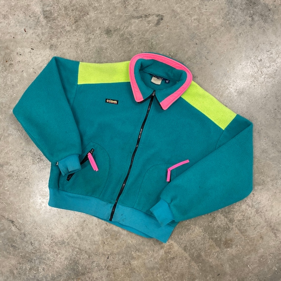 Vintage 90s multi colored Columbia fleece