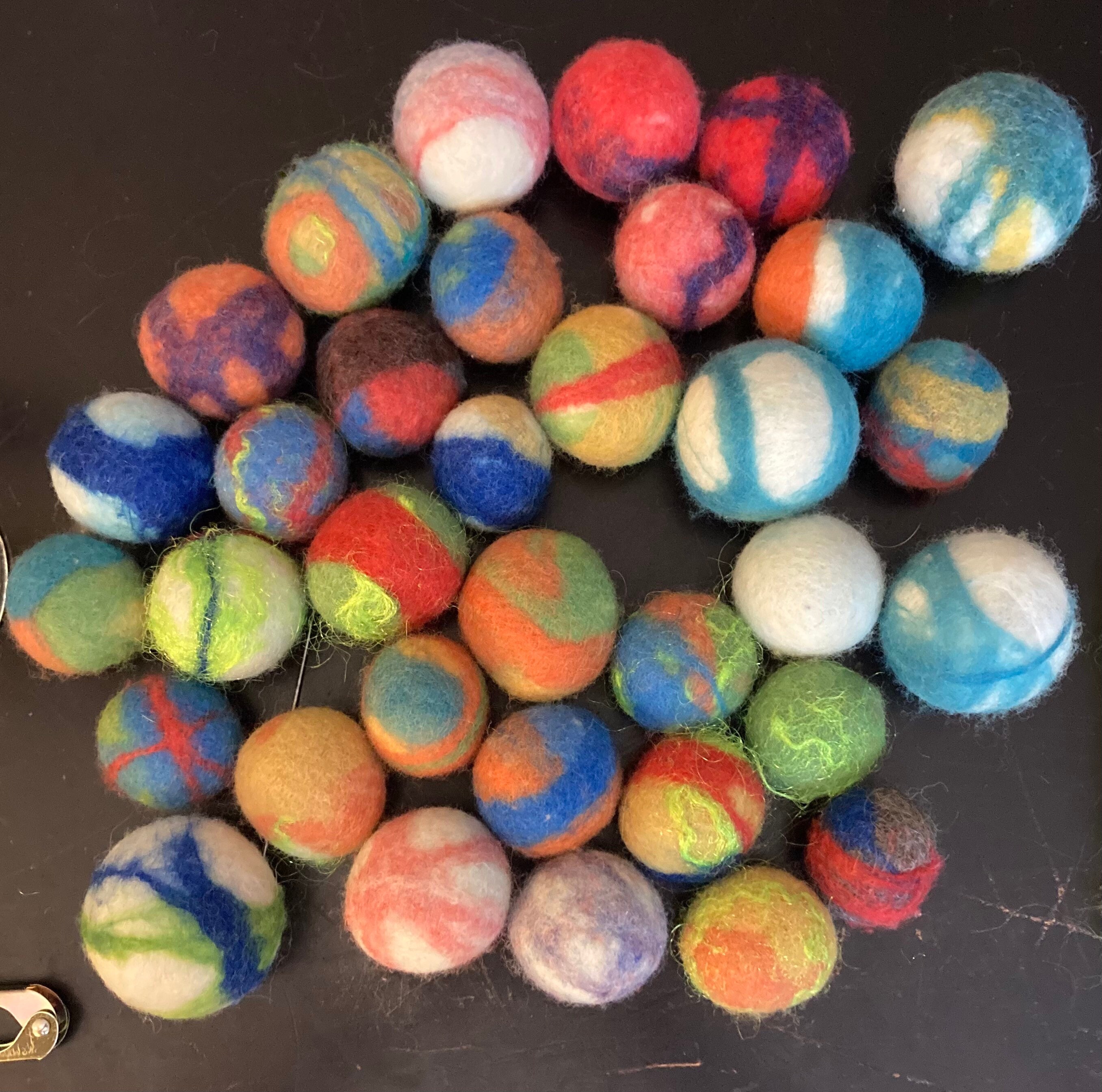 Set of Five Handmade Felted Wool Cat Balls Cat Toys Kitty Etsy