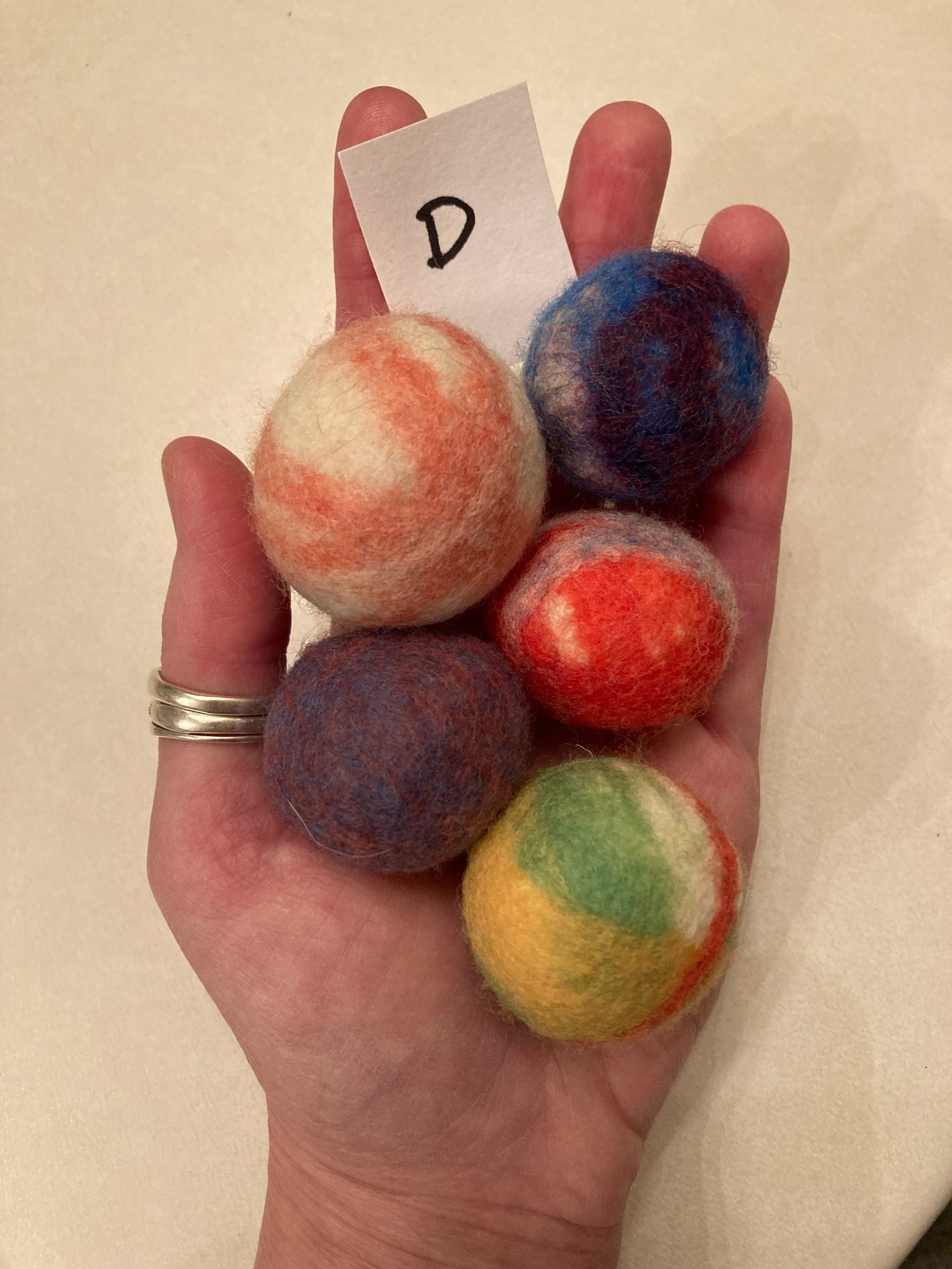 Set of Five Handmade Felted Wool Cat Balls Cat Toys Etsy