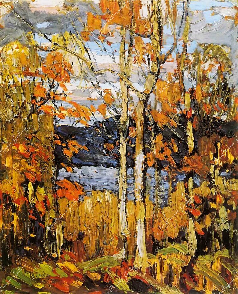 Tom Thomson Algonquin October Group of Seven Giclee Etsy Canada