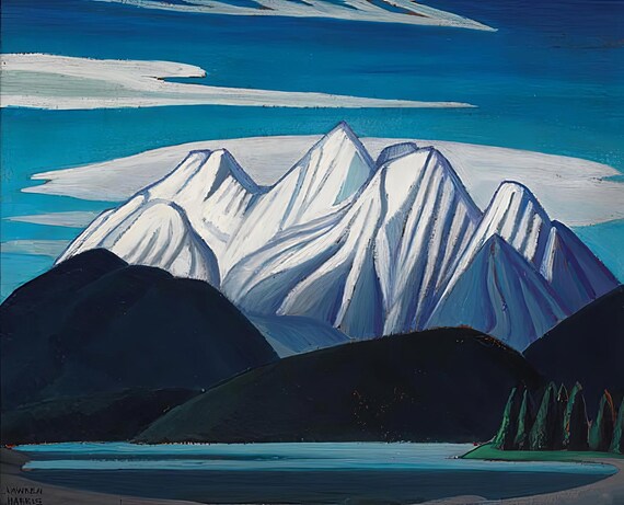 現代の洋画 25 GRAPHIC OIL PAINTING NOW Lawren Harris - Mountain Sketch LXIII - Etsy Canada
