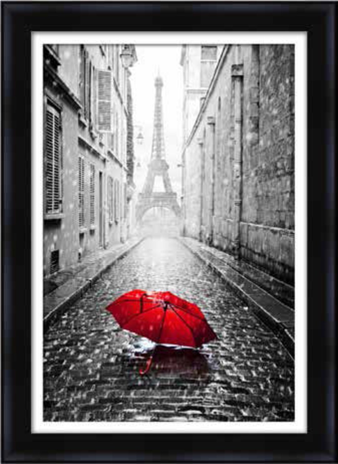 Decor Images Gallery Red Umbrella, Paris, Eiffel Tower, Art Etsy
