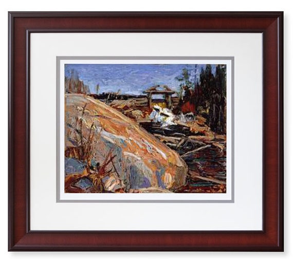 Tom Thomson 1915 Lumber Dam Giclee Canvas Group of 7 Tom Thomson 1915 Lumber Dam Giclee Canvas Group of 7