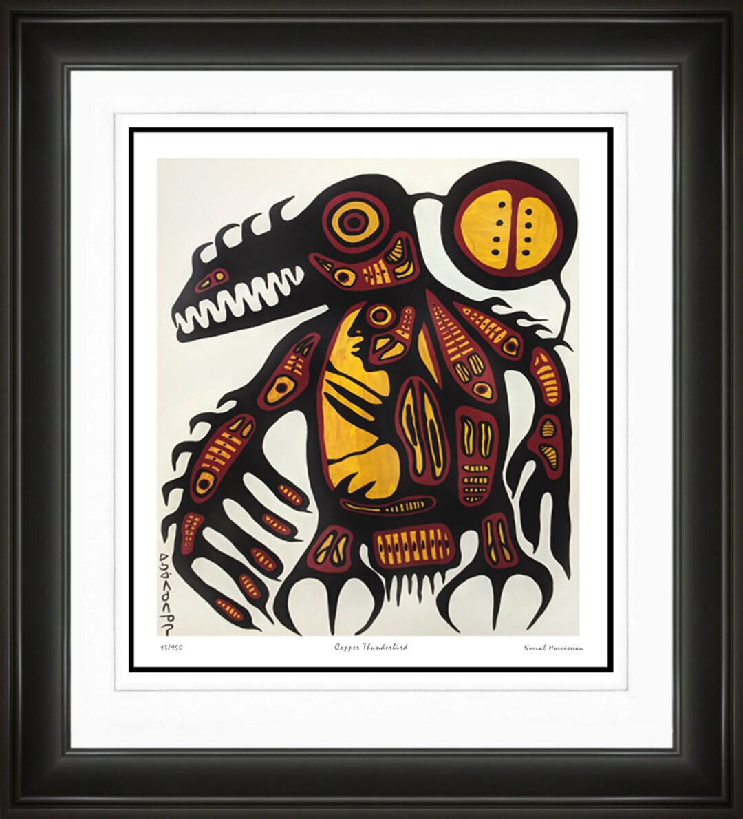 Norval Morrisseau Copper Thunderbird Limited Edition Etsy Canada