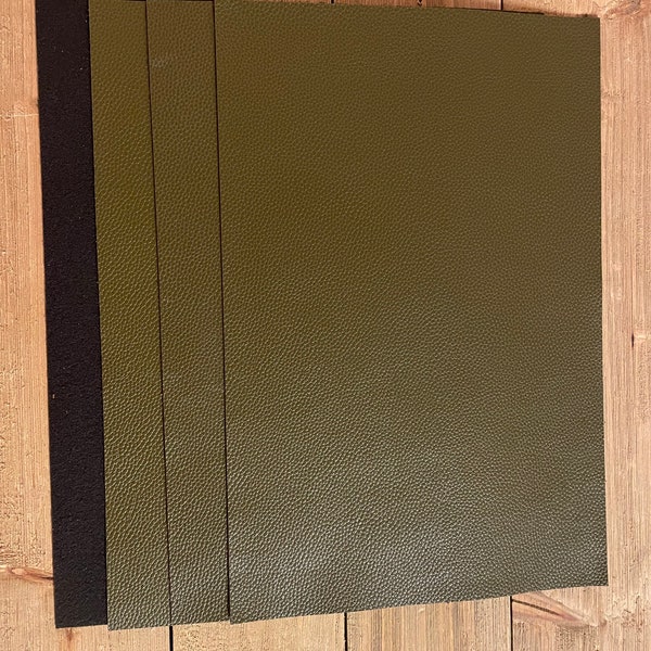 Olive Green Faux Leather