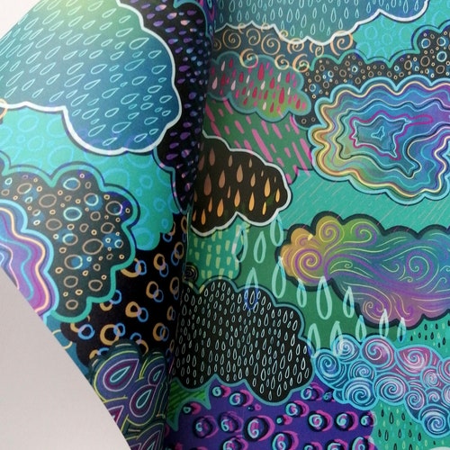 Sea Babies Gift Wrap Baby Wrapping Paper Baby Shower Gift Etsy