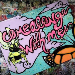 All of my Affections (UV-reactive original painting) - Adventure Time Love