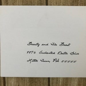 Envelops personalizados escritos a mano