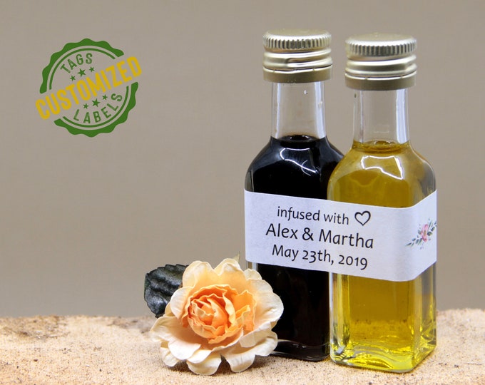 FREE Shipping Mini Olive Oil & Balsamic Vinegar Favors Infused Organic