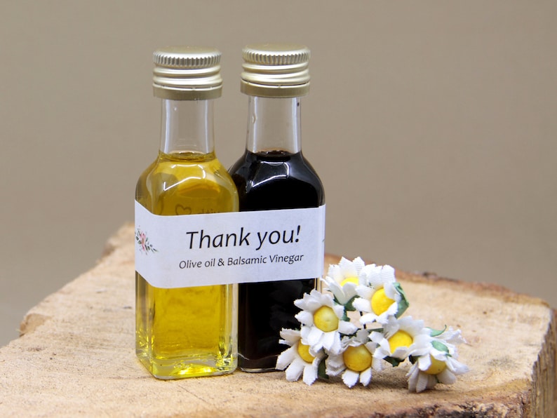 FREE Shipping Mini Olive Oil & Balsamic Vinegar Favors Infused Etsy
