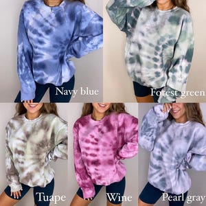 Custom Tie Dye Sweatshirt / Tie Dye Shirt / Tie-Dye Sweatshirt / Tie Dye Set / Pastel Tie Dye / Tie Dye Crewneck / Tie Die Sweater / Custom