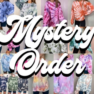 Mystery Tie Dye Sweatshirt Geschenk / Custom Tie Dye Sweatshirt / Tie Dye Shirt / Tie Dye Sweatshirt / Tie Dye Set / Tie Dye Rundhalsausschnitt / Tie Dye