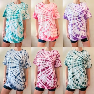 Anpassad tie dye-skjorta / tie dye-skjorta / tie dye-skjorta / tie dye-set / pastellfärgad tie dye / tie dye-t-shirt / virvelformad tie dye / isfärgad tie dye