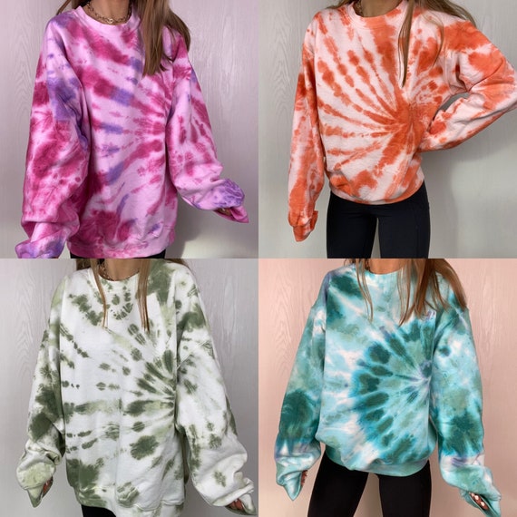 Tie dye trui new arrivals