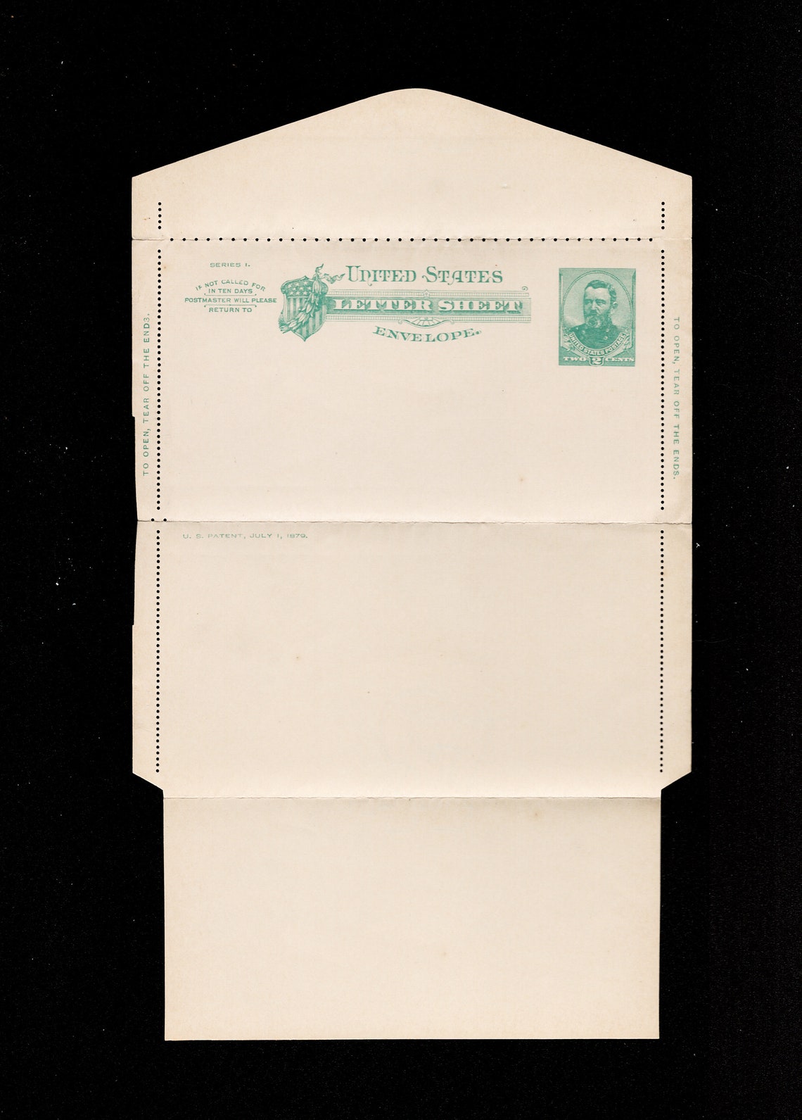 1886 Postal Stationary Letter Sheet 2c Grant Etsy