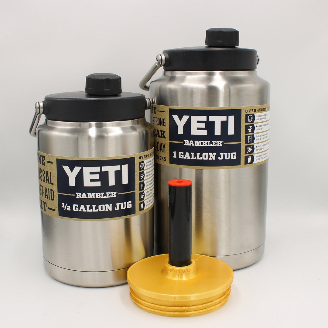 YETI Half Gallon Water Jug Compared to Gallon Jug with Mag Cap Review 
