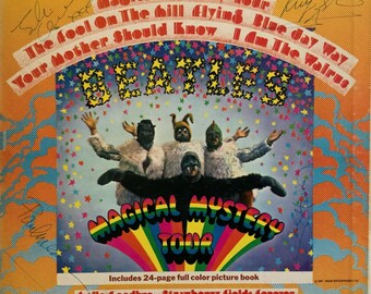 Signed Beatles Magical Mystery Tour Album Cover