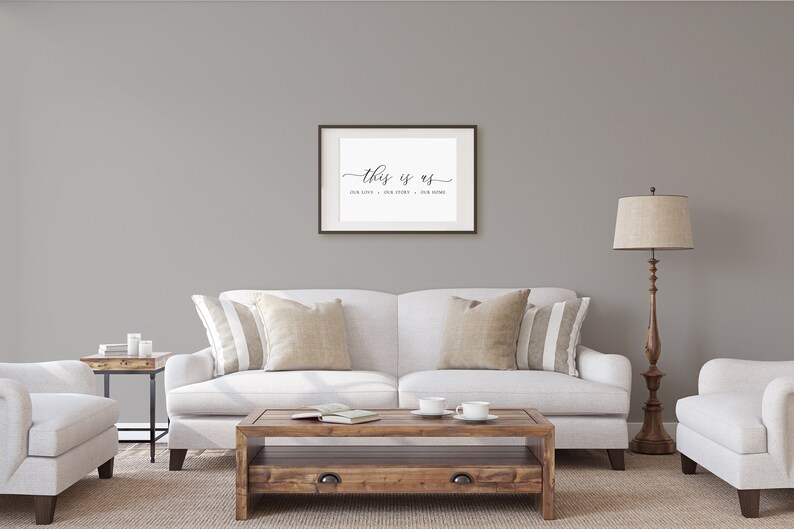 this is us sign large printable sign horizontal quote print etsy