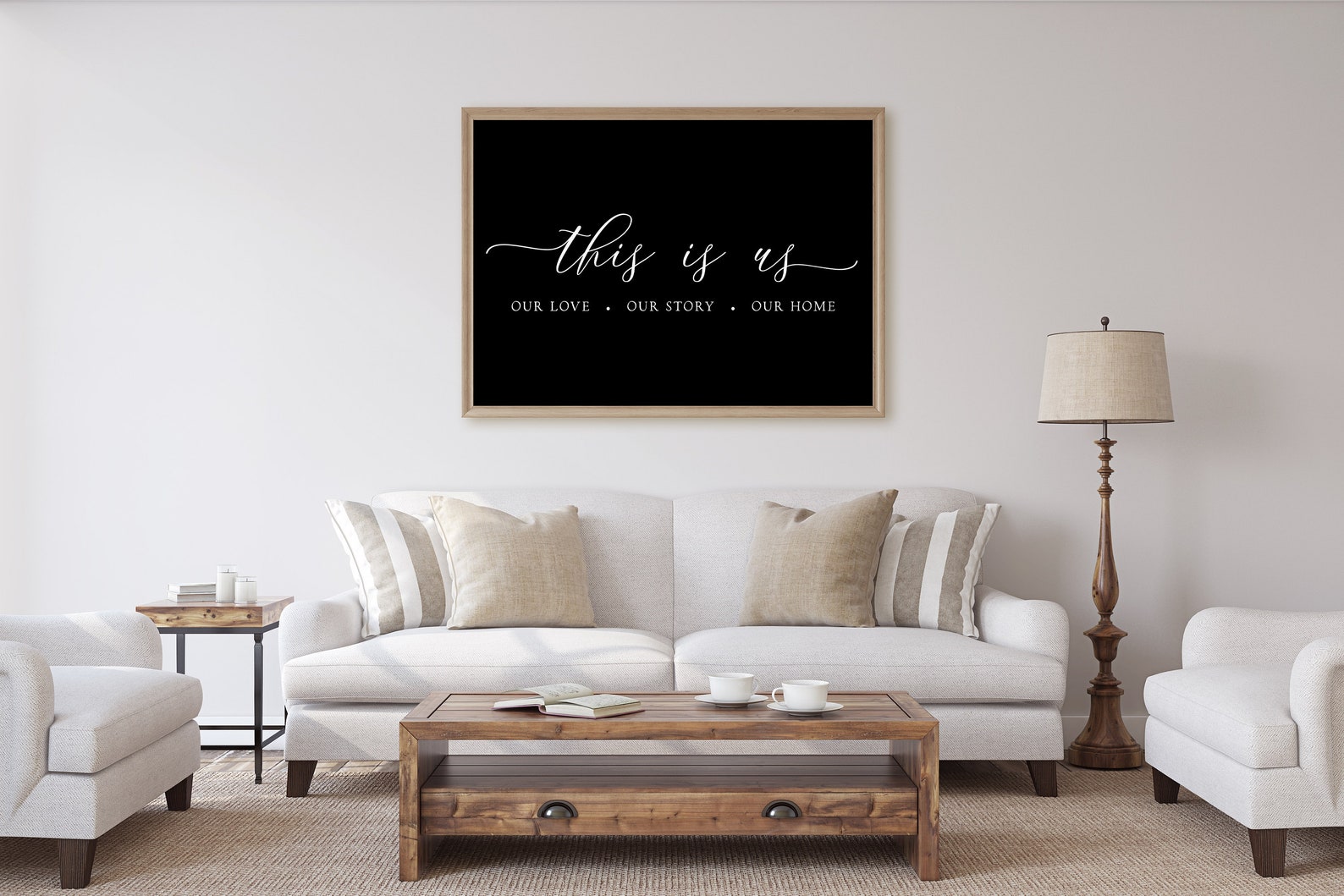 This is Us Sign Black Large Printable Sign Horizontal Etsy