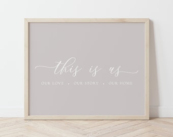 This is Us Sign Large Printable Sign, Horizontal Quote Print - Etsy