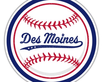 Des Moines Baseball Sticker