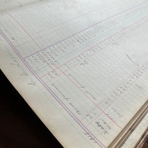 Huge Early 1900&#39;s Vintage Farm Ledger Pages Junk Journal Mixed Media Ledger Collectors Ephemera (PAGES ONLY)
