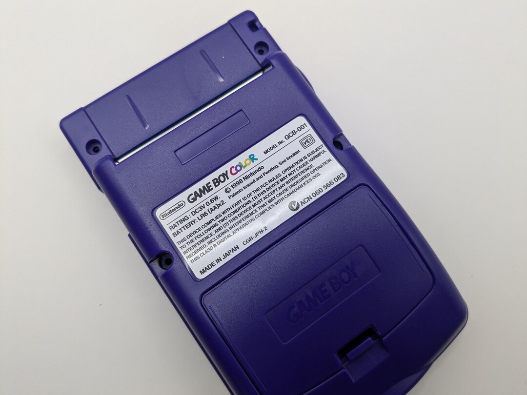 Gameboy Color Label Sticker White - Etsy