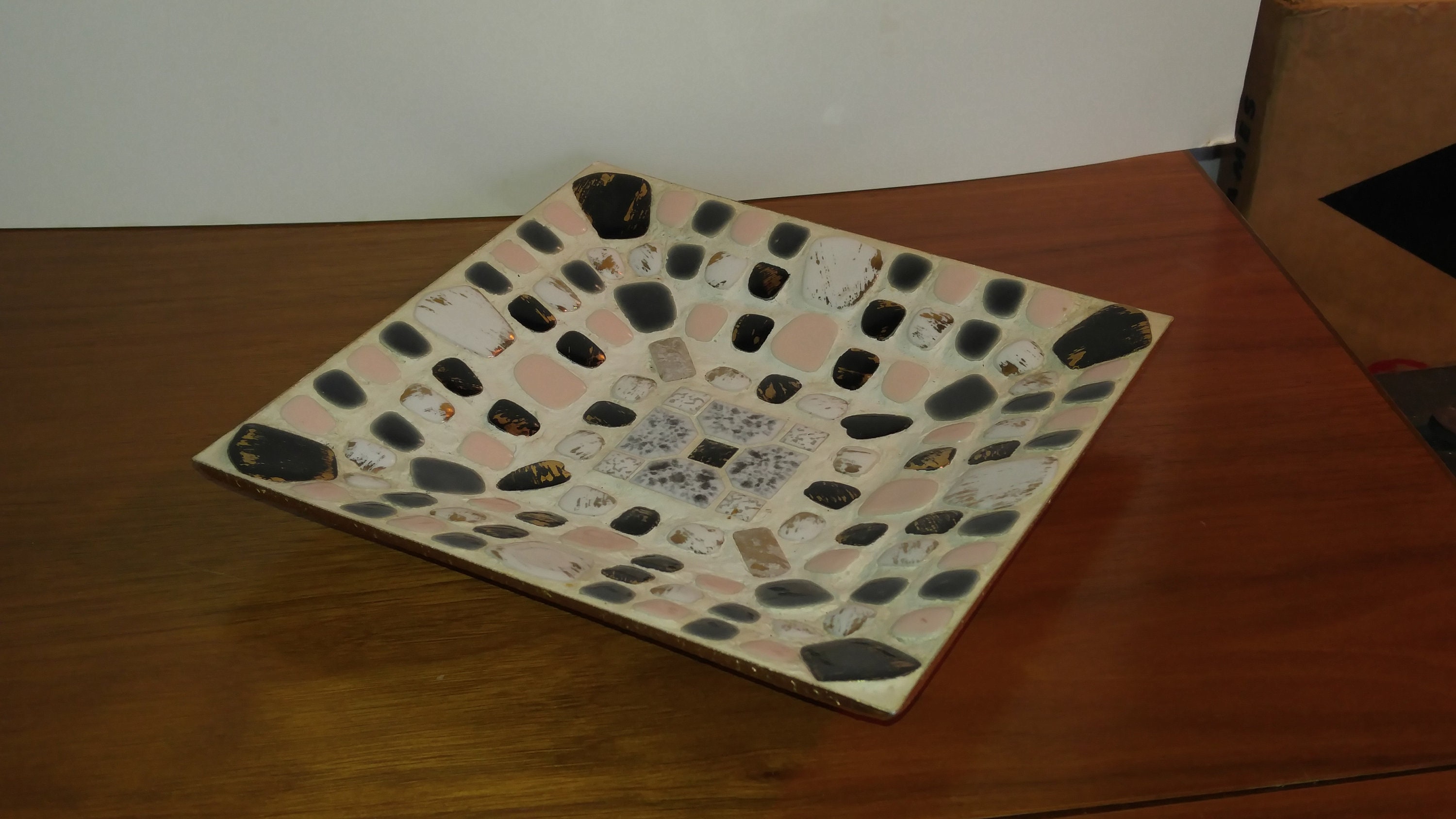 MCM Mosaic 7 1/2 Tile Tray Etsy