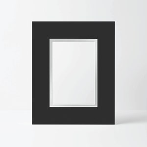 Pure Black - Double Matboard - Color Matboard, Photography Matboard, Art Matboard