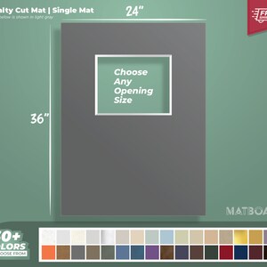 24x36” Specialty Single Matboard - Premium Matboard for Your Custom Art Projects and Photography.