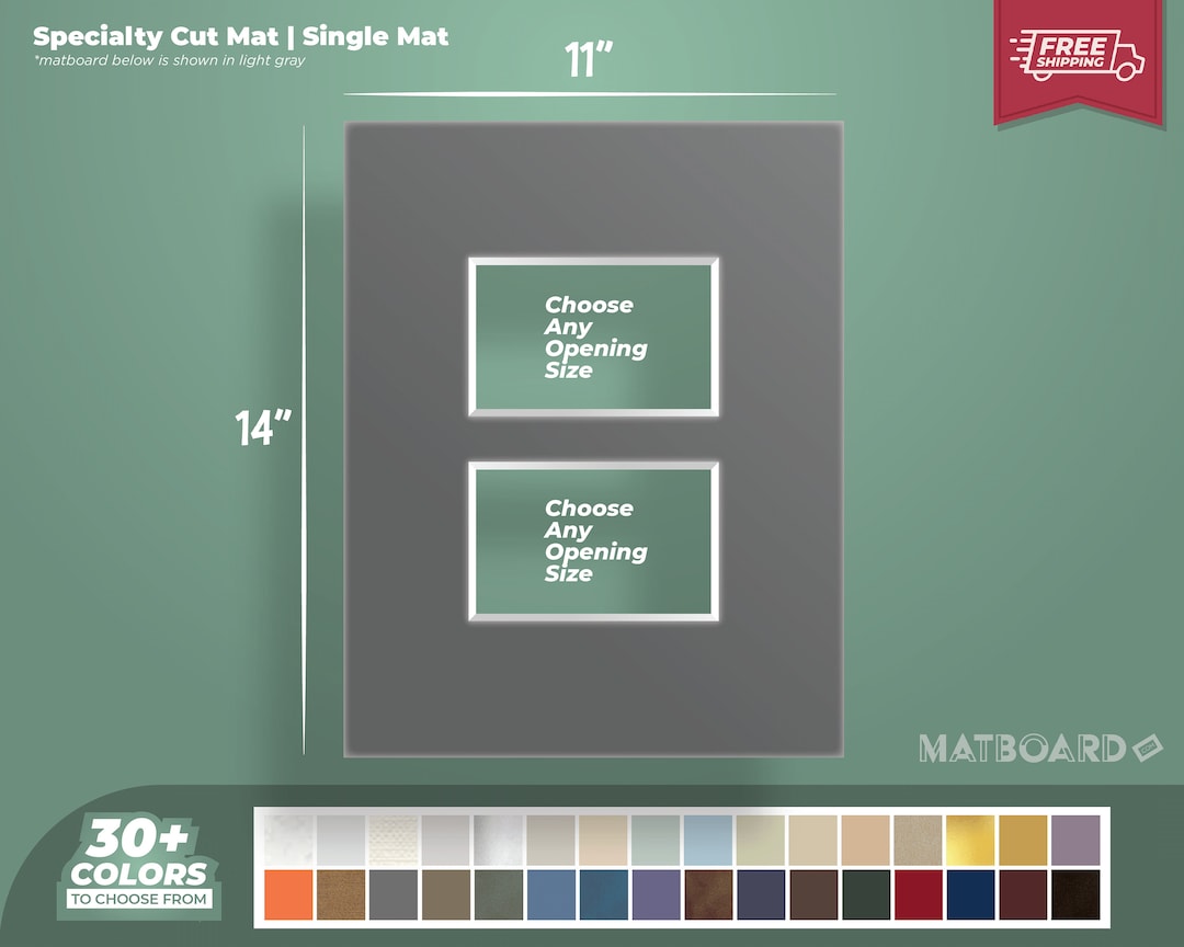 11x14 Specialty Single Matboard Premium Matboard for Your Custom Art