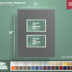 11x14” Specialty Single Matboard - Premium Matboard for Your Custom Art Projects and Photography