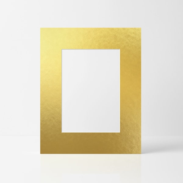 Gold Foil - Single Matboard - Color Matboard, Photography Matboard, Art Matboard