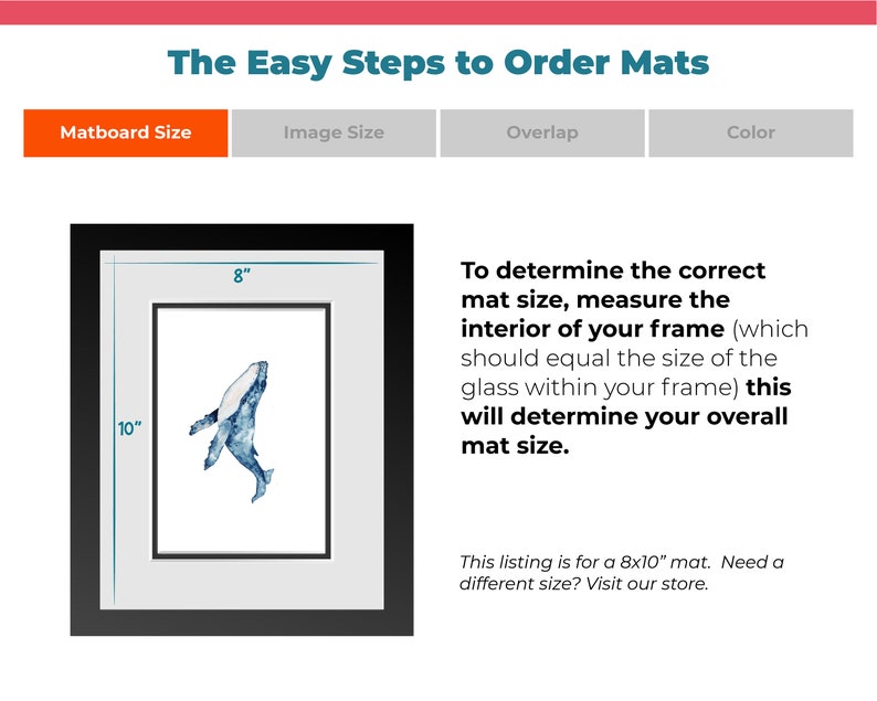 8x10 Premium Double Matboard Choose Your Custom - Etsy