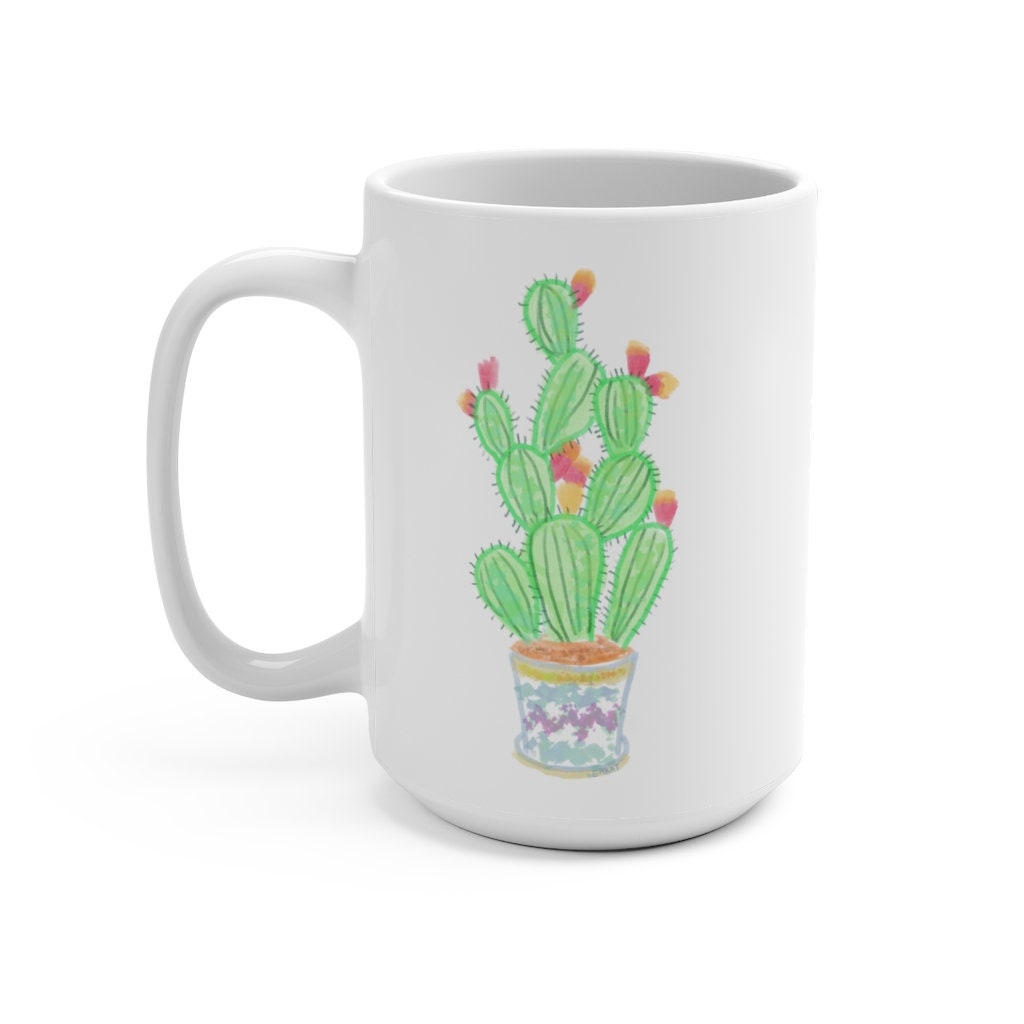 Cactus Cutie Mug 15oz Etsy
