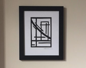 Paper Cutout - Hand Cut Abstract