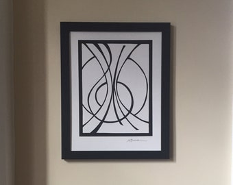 Paper Cutout - Hand Cut Abstract