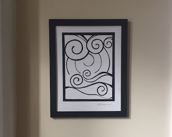 Paper Cutout - Hand Cut Abstract