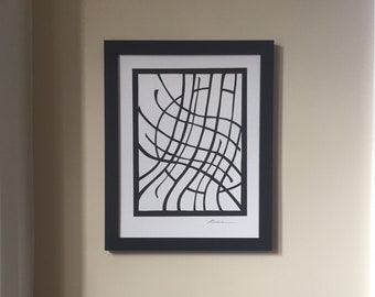 Paper Cutout - Hand Cut Abstract