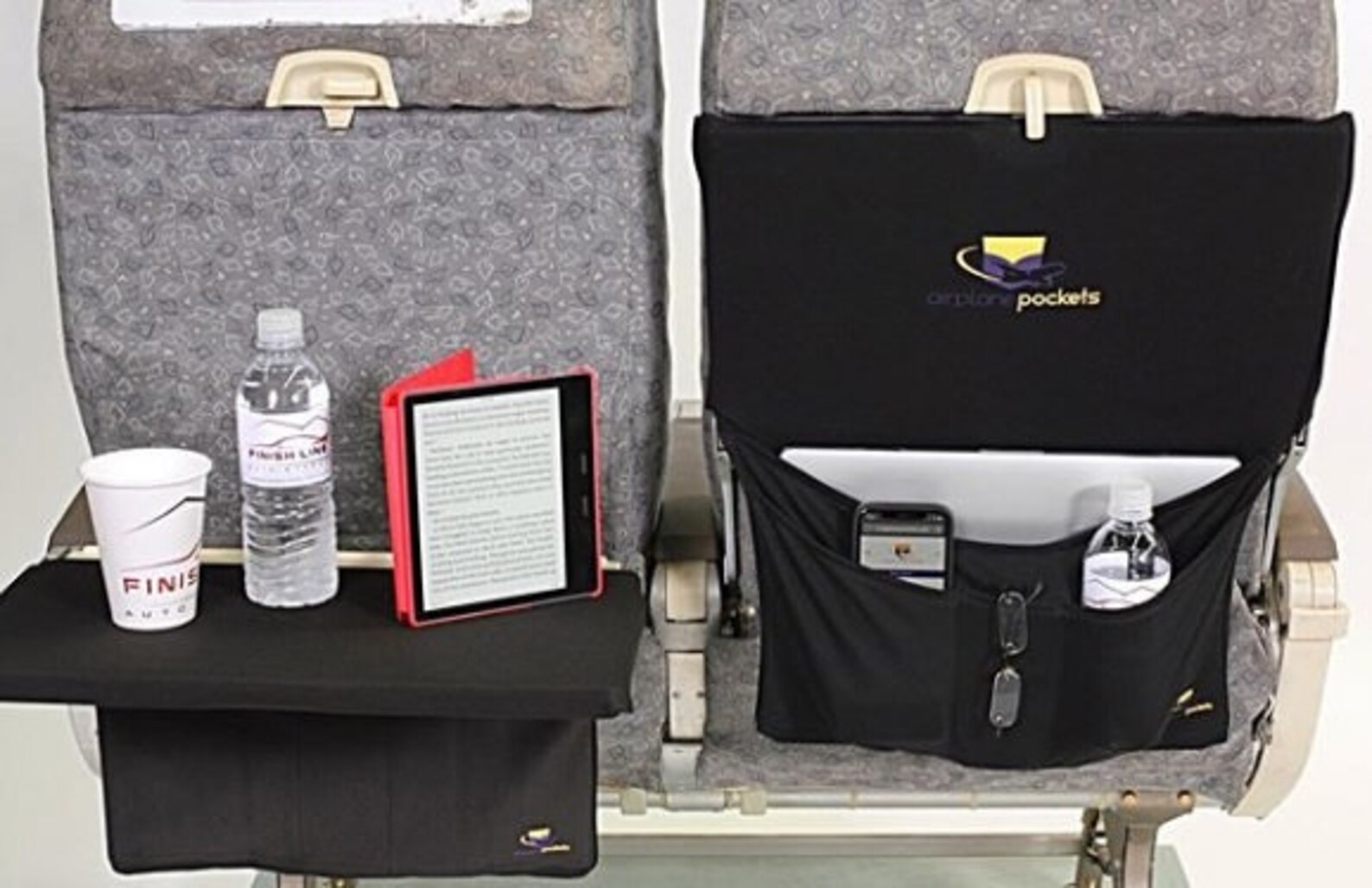 Airplane Pockets A stretchable cover for airplane tray Etsy