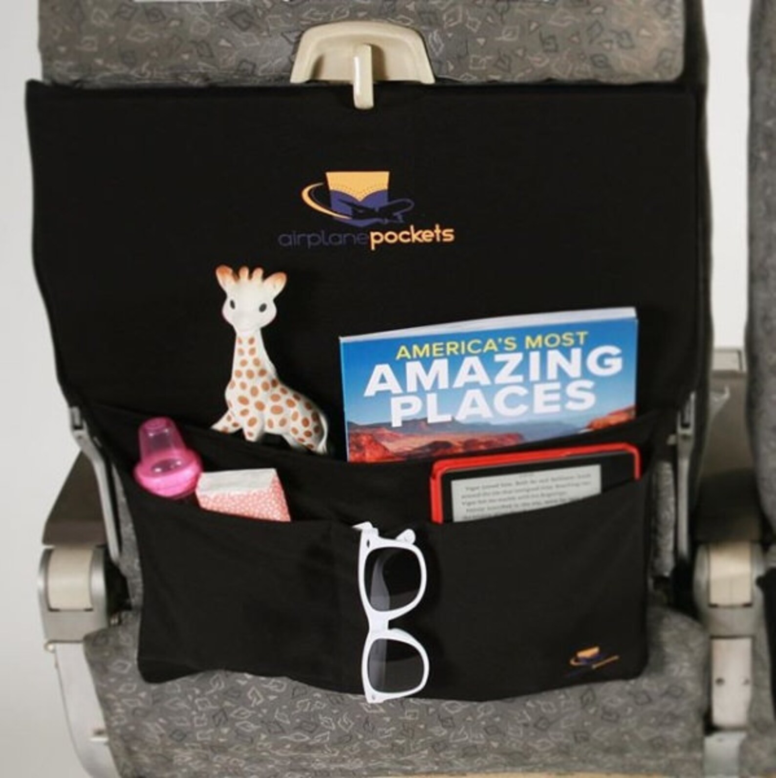 Airplane Pockets A stretchable cover for airplane tray Etsy