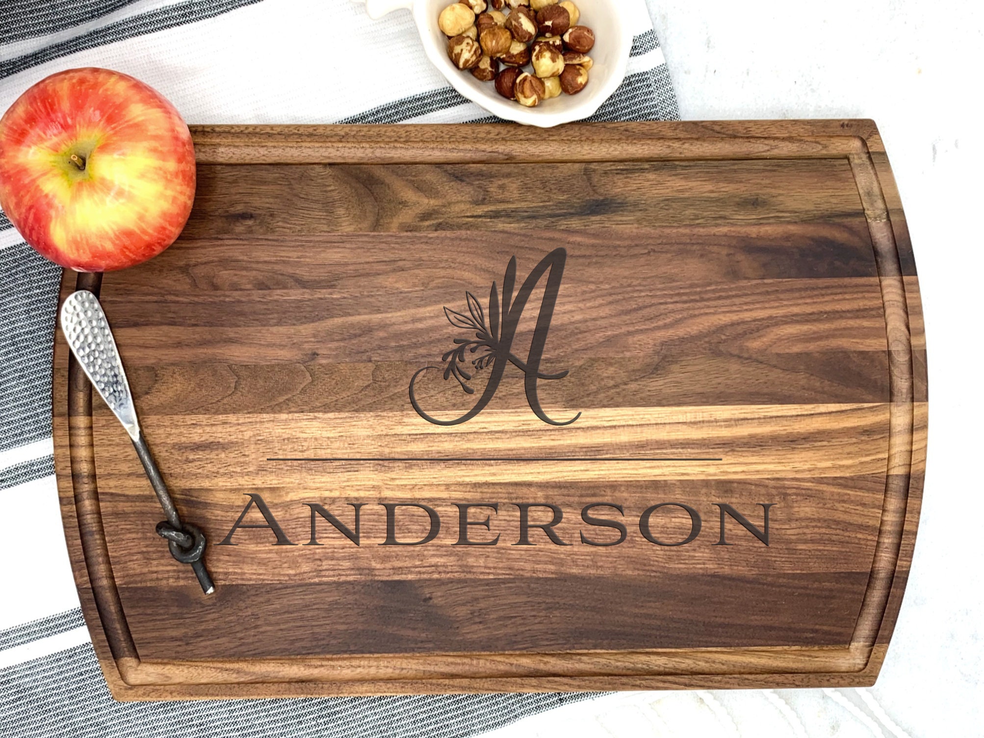 Engraved Wood Cutting Board Handmade Cutting Board Etsy