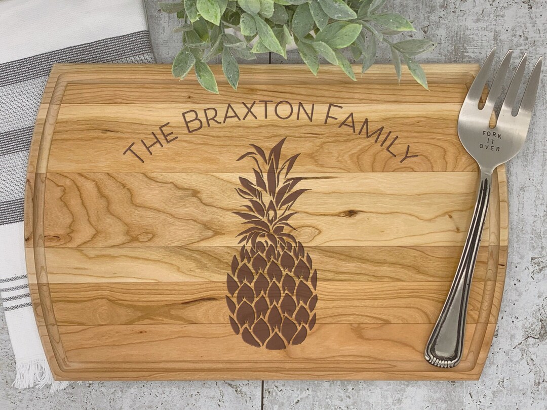 Pineapple Cutting Board Personalized Cutting Board House - Etsy
